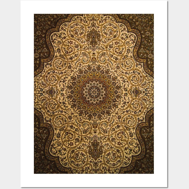 Royal Palace Cat carpet pattern Wall Art by Ryan Rad